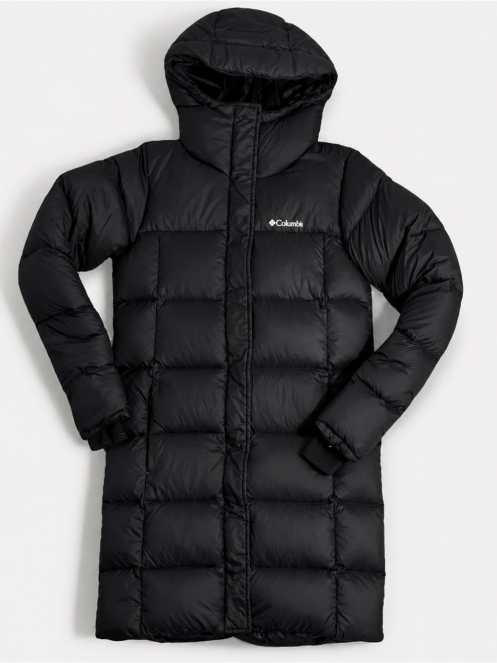 Columbia long down jacket